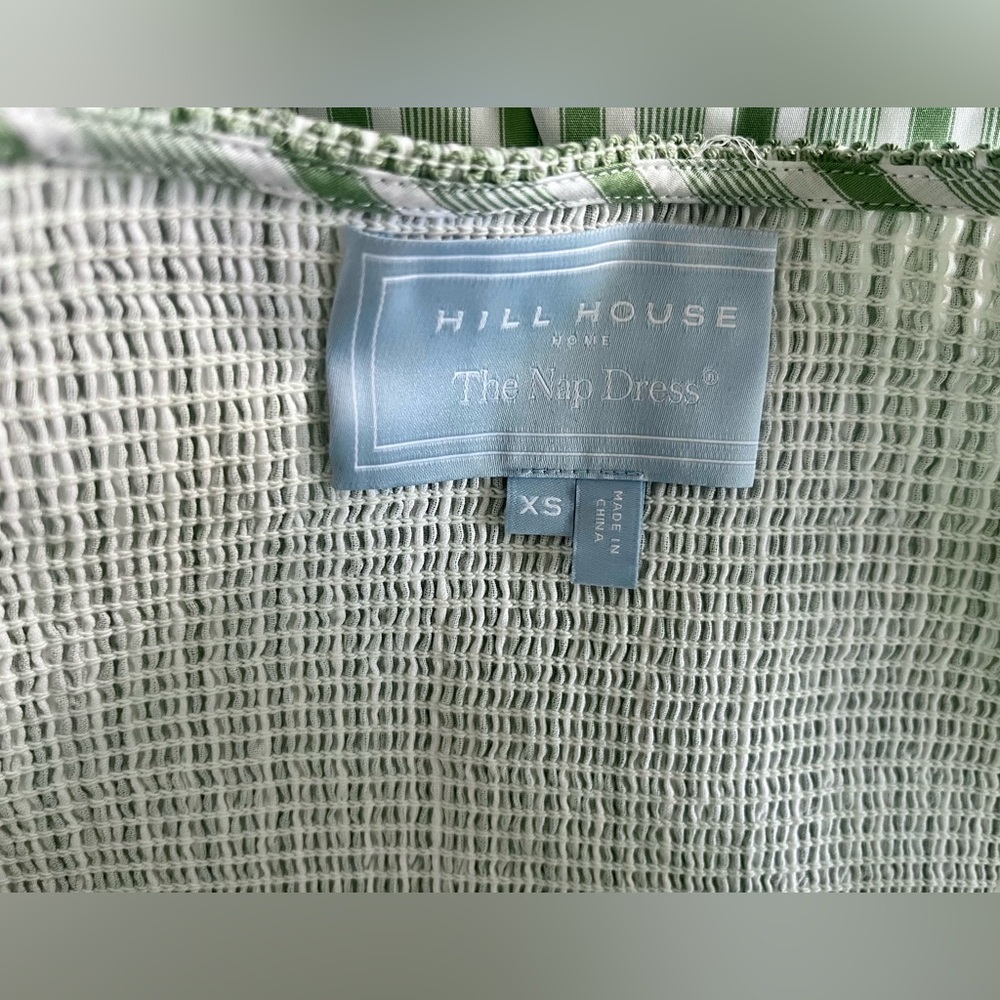 Hill House Mint Green Striped Sleeveless Midi Dress - Picture 7 of 8